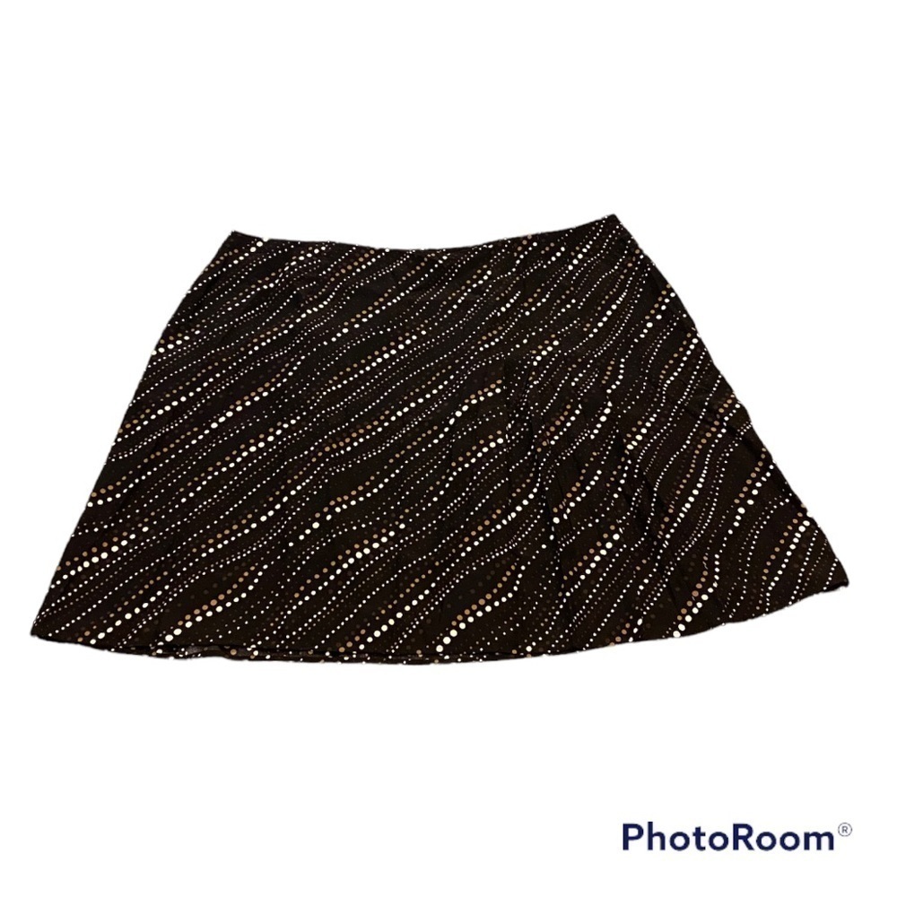 ELiSABETH 100% Silk ascending moon Midi Skirt | 24 | NWOT